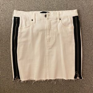 Kendall + Kylie White and Black Skirt